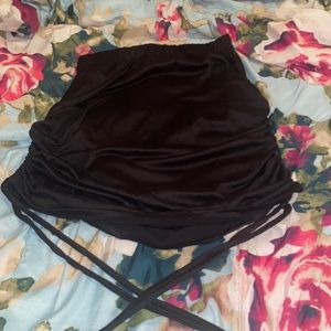 Black Adjustable Length Skirt